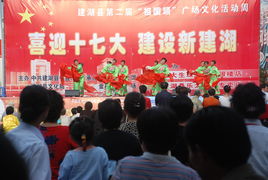 喜迎十七大，建設新建湖——縣文化館廣場文化活動助力文化藝術交流
